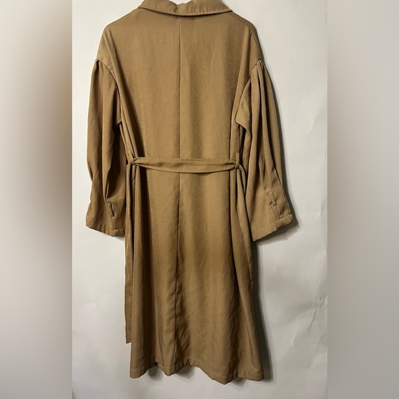 HYFVE Double-Breasted Tan Trench Coat Size Small - Picture 5 of 13